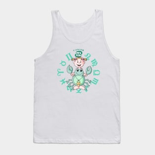 Baby Girl Zodiac Cancer Tank Top